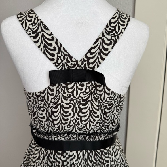 Black and White Halter Sundress for Wedding Guests - Picture 6 of 12
